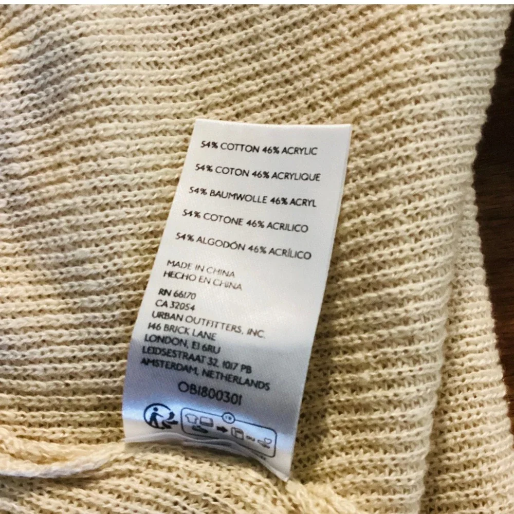 Free People Beach Malibu Set Oatmeal Knit Sweater & Wide Leg Pants in XS - Picture 10 of 11